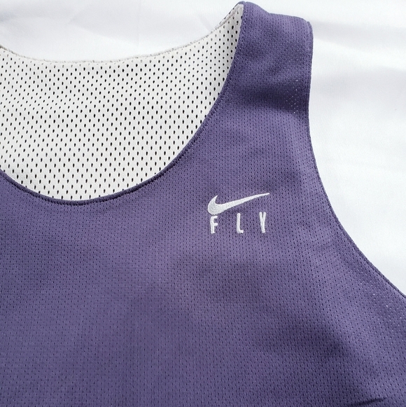 Nike Fly Queen of Courts Reversible Jersey Size L Large Purple/White - Picture 7 of 11